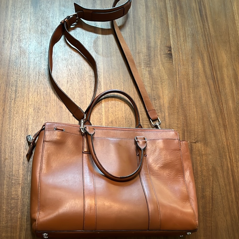 Cole Haan laptop bag with shoulder straps